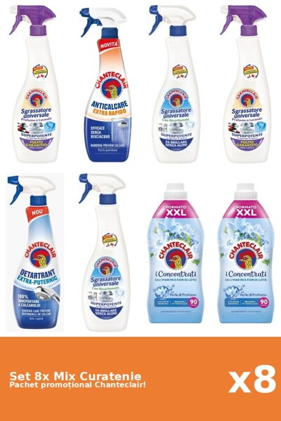 Chanteclair Set 8 Mix Curatenie Chanteclair: Bicarbonat, Lotus, Puternic, Rap...