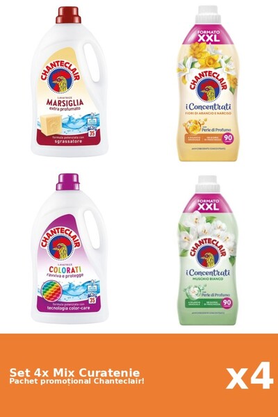 Chanteclair Set 4 Mix Curatenie Chanteclair: Marsilia, Portocale, Color, Mosc...