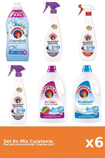 Chanteclair Set 6 Mix Curatenie Chanteclair: Bicarbonat, Lotus, Color, Mosc A...