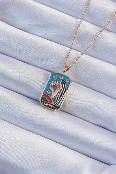 online kapsulavm avm alışveriş 316L Steel Chain Gold Color Crown and Girl Fig...