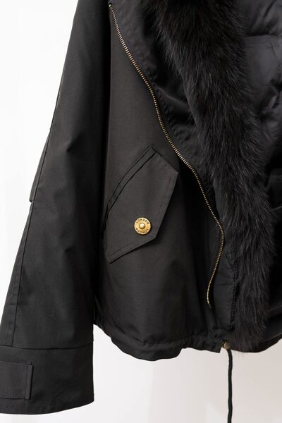 ALUXERA Studio Store Premium jacket with fur and detachable collar-ALUXERA