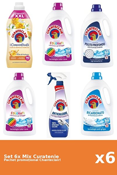 Chanteclair Set 6 Mix Curatenie Chanteclair: Bicarbonat, Clasic, Portocale, C...