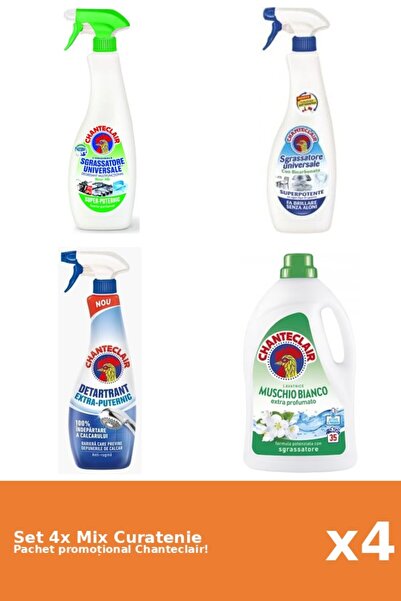 Chanteclair Set 4 Mix Curatenie Chanteclair: Lamaie, Bicarbonat, Puternic, Mo...