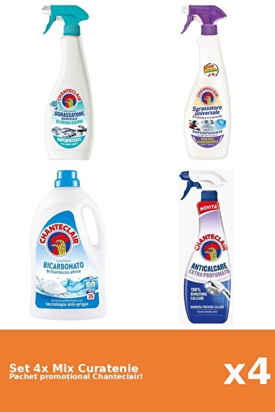 Chanteclair Set of 4 Chanteclair Cleaning Mix: Bicarbonate, Anti-Odor, Perfum...