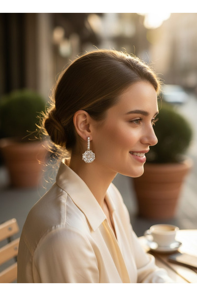 Zaradise Accessories Flower Figured Hypoallergenic Stainless Steel Earrings 1...