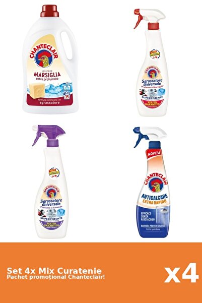 Chanteclair Set 4 Mix Curatenie Chanteclair: Marsilia, Rapid, Mosc Alb