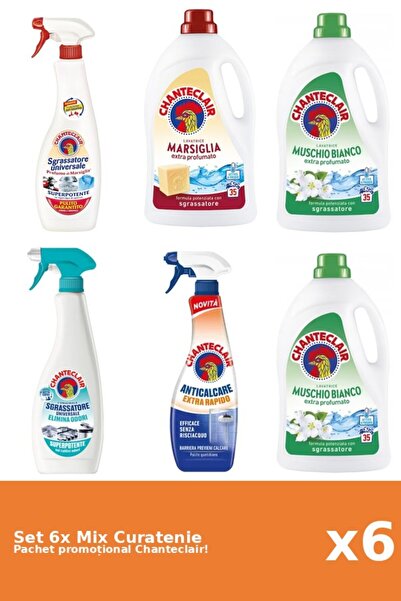 Chanteclair Set of 6 Chanteclair Cleaning Mix: Marseille, Anti-Odor, Rapid, W...