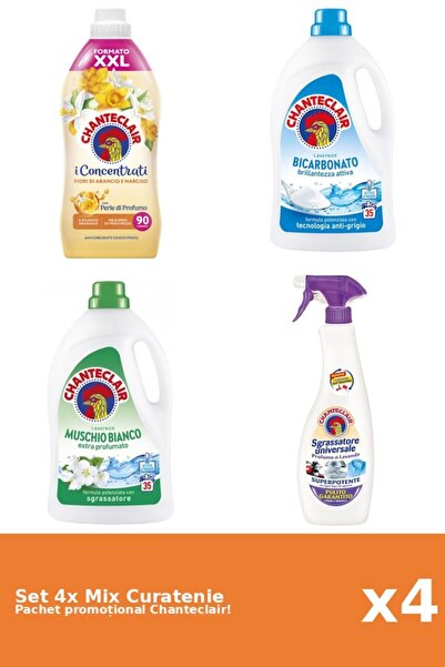 Chanteclair Set 4 Mix Curatenie Chanteclair: Bicarbonat, Portocale, Mosc Alb