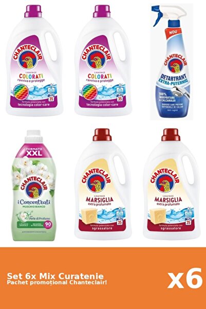 Chanteclair Set 6 Mix Curatenie Chanteclair: Marsilia, Mosc Alb, Color, Puternic