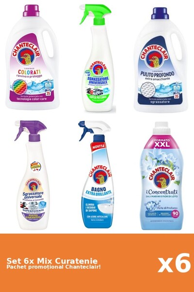Chanteclair Set 6 Mix Curatenie Chanteclair: Lamaie, Lotus, Clasic, Color, La...