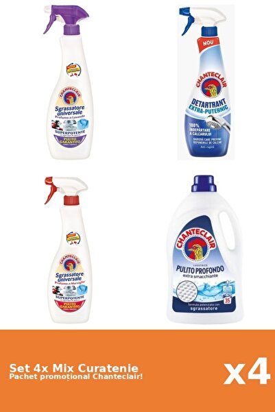 Chanteclair Set 4 Mix Curatenie Chanteclair: Marsilia, Clasic, Puternic, Mosc...