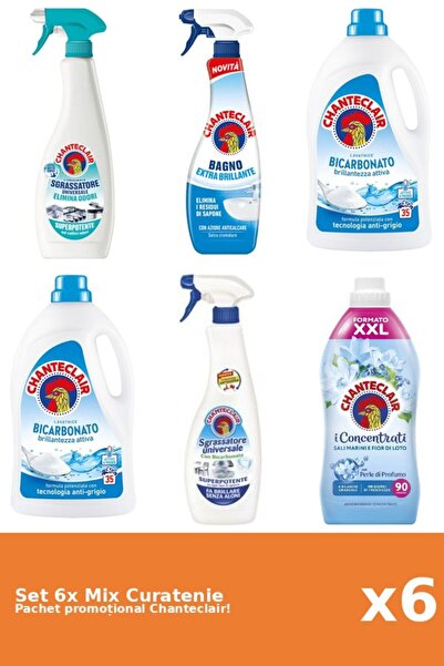 Chanteclair Set 6 Mix Curatenie Chanteclair: Bicarbonat, Lotus, AntiMiros, Cl...