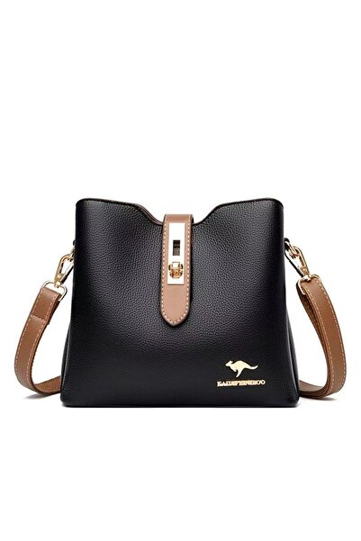 Kangaroos حقيبة دلو أنيقة من ماركة أصلية للنساء، حقيبة كتف عصرية جديدة لفصلي ...