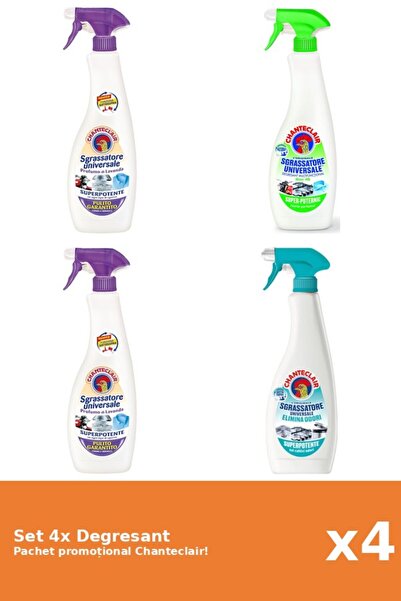 Chanteclair Set 4 Degresant Chanteclair: Lamaie, AntiMiros, Lavanda, Mosc Alb