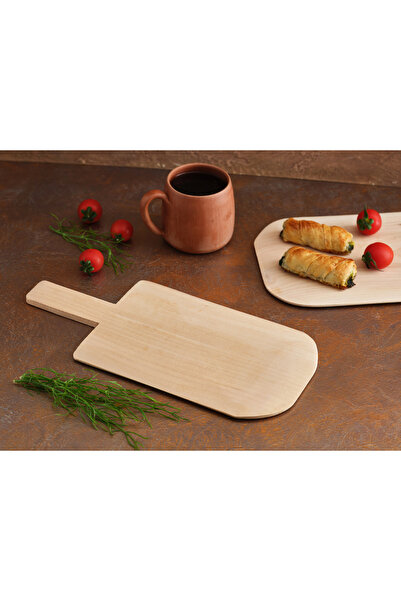 Hedisam 32x15 cm Ahşap Küçük Fırın Küreği – Mini Pizza, Lahmacun ve Hamur İşi...
