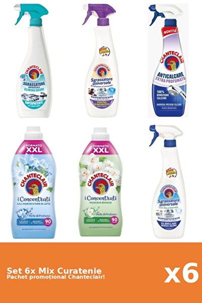 Chanteclair Set 6 Mix Curatenie Chanteclair: Bicarbonat, Lotus, Parfumat, Mos...