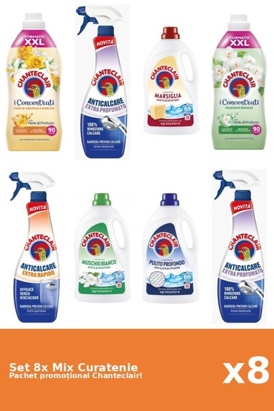 Chanteclair Set 8 Mix Curatenie Chanteclair: Clasic, Portocale, Parfumat, Mos...