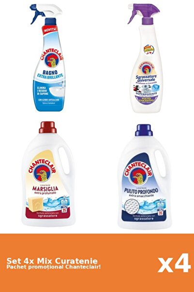 Chanteclair Set 4 Mix Curatenie Chanteclair: Clasic, Marsilia, Lavanda