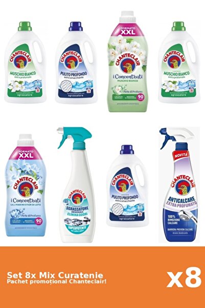 Chanteclair Set 8 Mix Curatenie Chanteclair: Lotus, Clasic, Parfumat, Mosc Al...