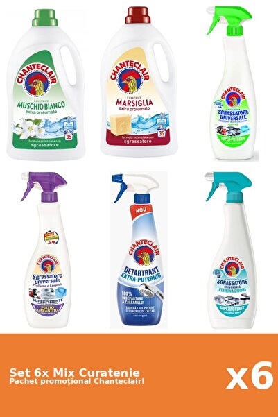 Chanteclair Set of 6 Chanteclair Cleaning Mix: Lemon, Strong, White Musk, Mar...