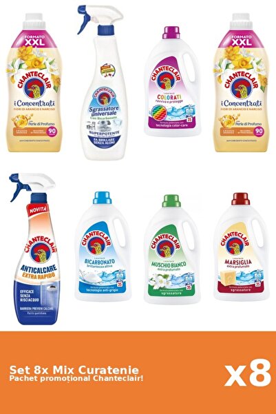 Chanteclair Set 8 Mix Curatenie Chanteclair: Bicarbonat, Portocale, Color, Mo...