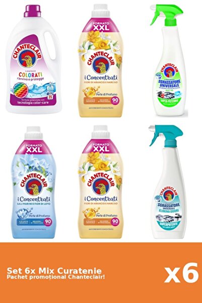 Chanteclair Set 6 Mix Curatenie Chanteclair: Lamaie, Lotus, Portocale, Color,...