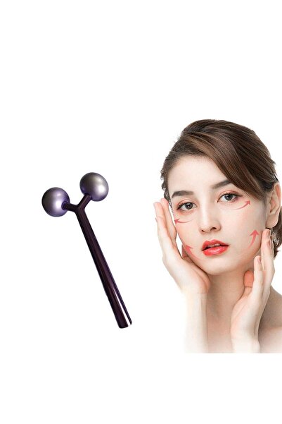 Naturachi Aparat de masaj facial din metal Face Yoga Guasha 3D Roller Graston...