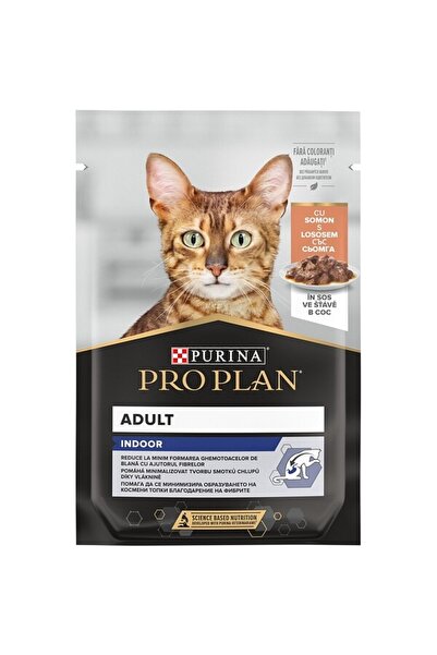 PURINA NESTLE PURINA PRO PLAN Indoor, Adult, Somon în Sos, 26 x 85 g
