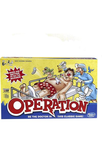Hasbro Gaming - Operation Electronic Board Game with Doctor Cards and Funny A...