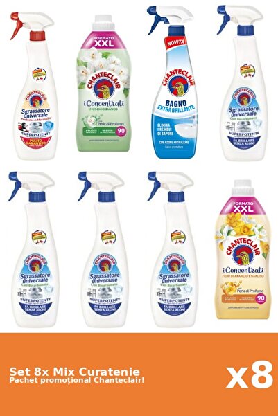 Chanteclair Set of 8 Chanteclair Cleaning Mix: Baking Soda, Classic, Orange, ...