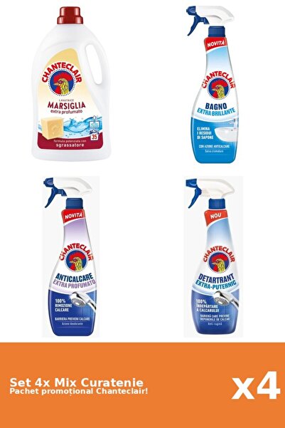 Chanteclair Set of 4 Chanteclair Cleaning Mix: Marseille, Classic, Scented, S...