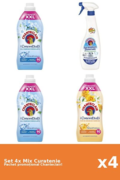 Chanteclair Set 4 Mix Curatenie Chanteclair: Bicarbonat, Lotus, Portocale
