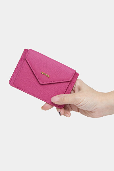 REWİNA Massarelli X Genuine Leather Women's Wallet Card Holder and Pink with ...