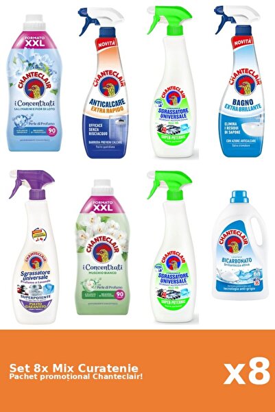 Chanteclair Set 8 Mix Curatenie Chanteclair: Lamaie, Bicarbonat, Lotus, Clasi...