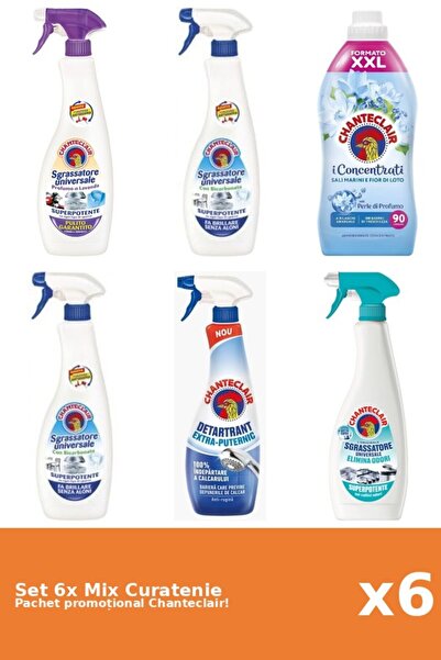 Chanteclair Set of 6 Chanteclair Cleaning Mix: Bicarbonate, Lotus, Strong, Wh...