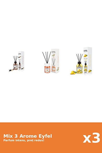 Eyfel Set 3 Mix Eyfel: 1x Acacia, 1x Ananas, 1x Vanilie