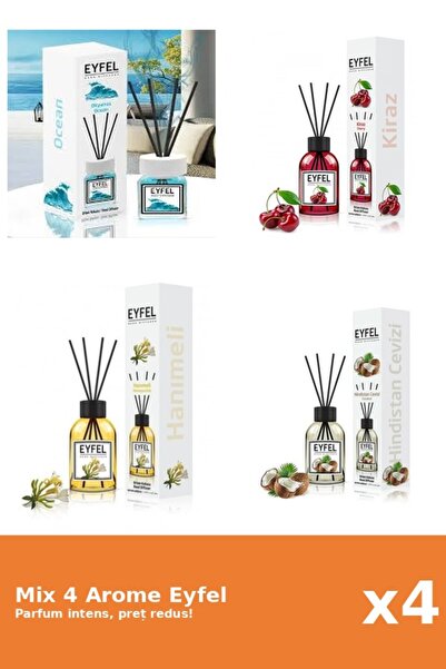 Eyfel Set 4 Mix Eyfel: 1x Cirese, 1x Mana Maicii Domnului, 1x Nuca De Cocos, ...