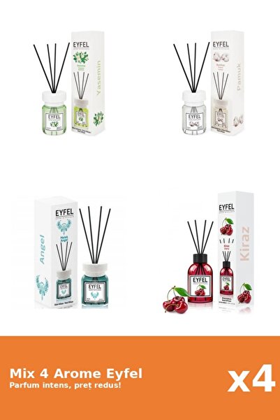 Eyfel Set 4 Mix Eyfel: 1x Angel, 1x Bumbac, 1x Cirese, 1x Iasomie