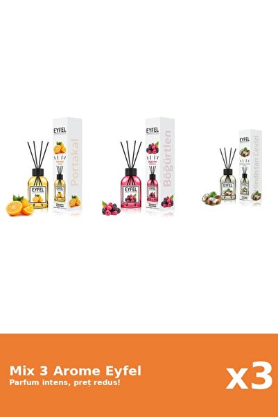 Eyfel Set 3 Mix Eyfel: 1x Fructe De Padure, 1x Nuca De Cocos, 1x Portocala