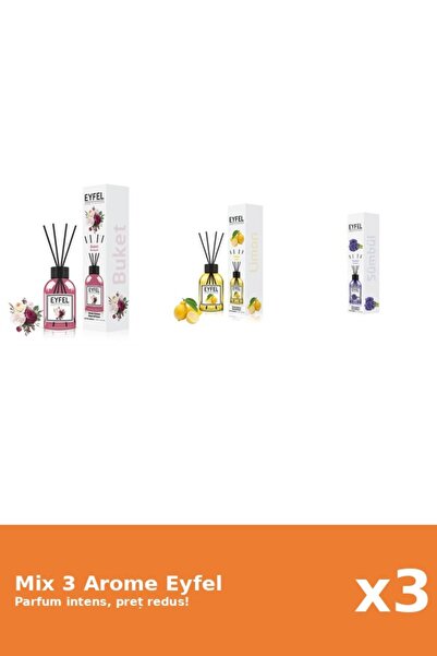 Eyfel Set 3 Mix Eyfel: 1x Bouquet, 1x Lamaie, 1x Zambile