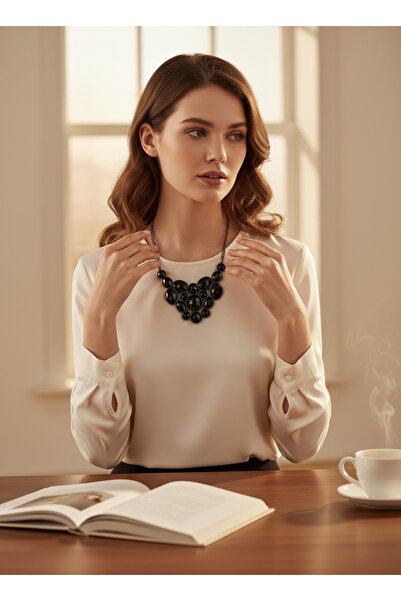 Zaradise Accessories Choker Model Black Color Combination Complementary Styli...