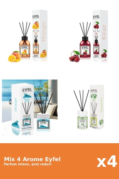 Eyfel Set 4 Mix Eyfel: 1x Cirese, 1x Iasomie, 1x Mango, 1x Ocean