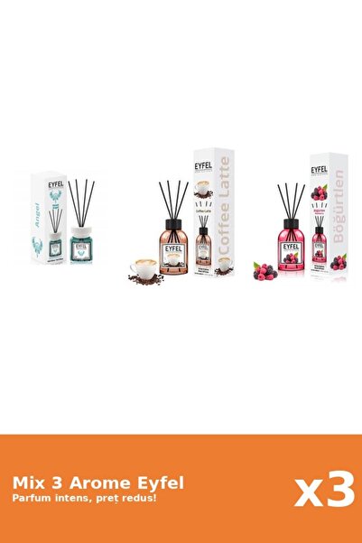 Eyfel Set 3 Mix Eyfel: 1x Angel, 1x Cafea, 1x Fructe De Padure