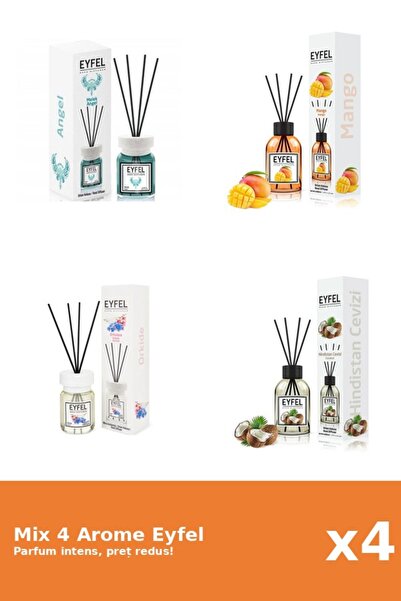 Eyfel Set 4 Mix Eyfel: 1x Angel, 1x Mango, 1x Nuca De Cocos, 1x Orhidee