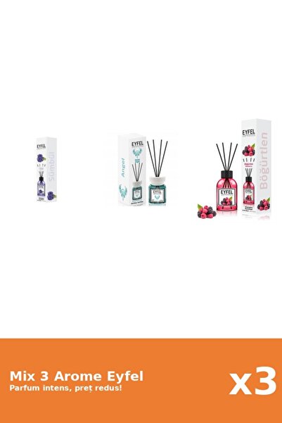 Eyfel Set 3 Mix Eyfel: 1x Angel, 1x Fructe De Padure, 1x Zambile