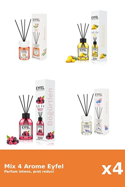 Eyfel Set 4 Mix Eyfel: 1x Acacia, 1x Ananas, 1x Fructe De Padure, 1x Orhidee