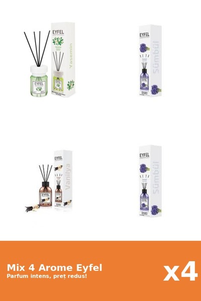 Eyfel Set 4 Mix Eyfel: 1x Iasomie, 1x Vanilie, 2x Zambile