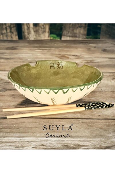 SUYLA Ceramic El Yapımı Seramik Noodle & Ramen Kasesi Özel Tasarım