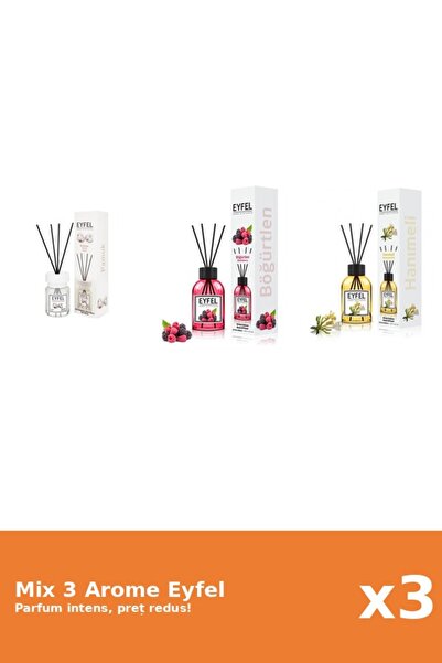 Eyfel Set 3 Mix Eyfel: 1x Bumbac, 1x Fructe De Padure, 1x Mana Maicii Domnului