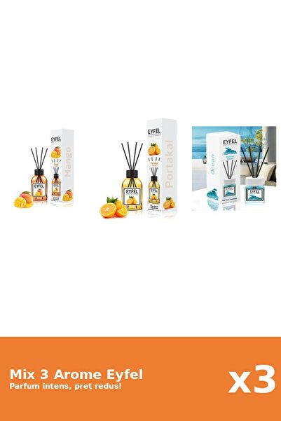 Eyfel Set 3 Mix Eyfel: 1x Mango, 1x Ocean, 1x Portocala